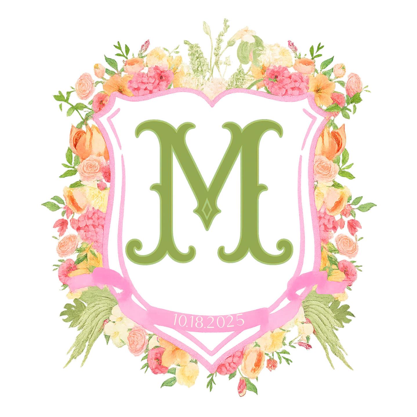 Custom Wedding Crest – Personalized Monogram Design